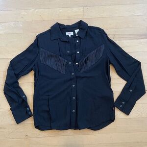 Levi's Western Shirt With fringe size small